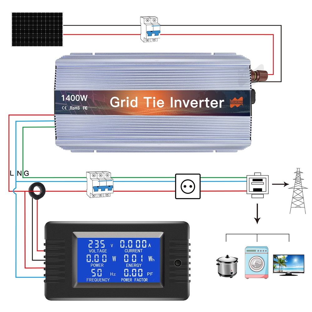 1000-1400W Grid Tie Micro Sola - Micro Inverter 1400W Solar Grid Tie review and price
