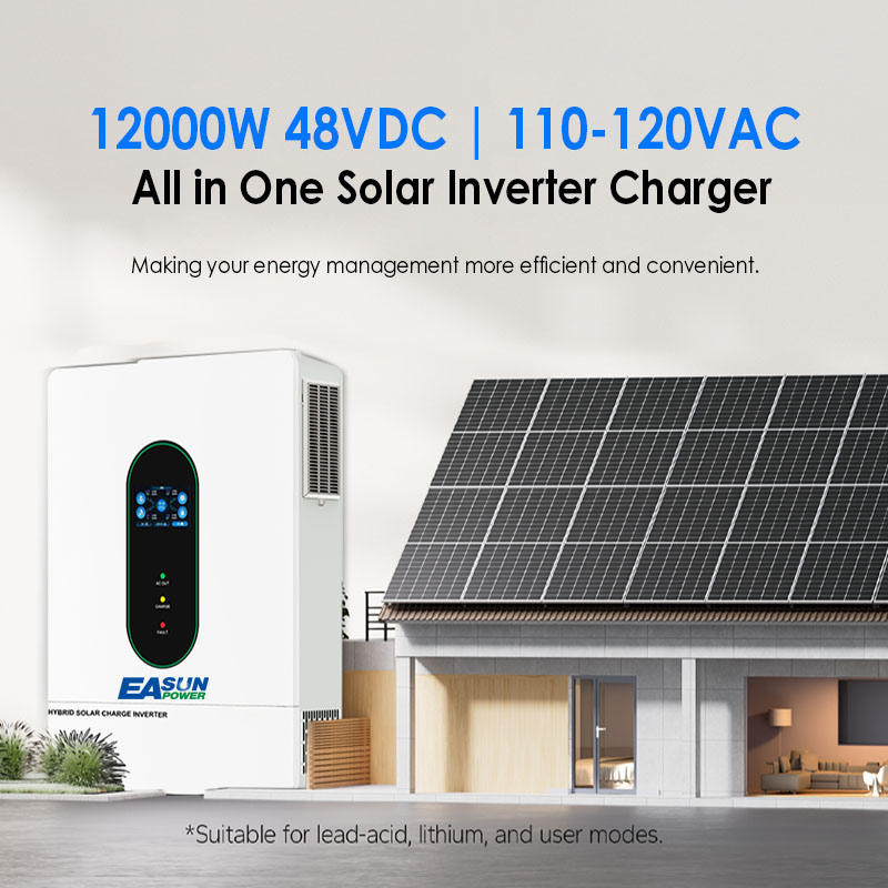 EASUN US 12KW 12000W Split Pha - Grid Tie Inverter Limiter 2000W review and price