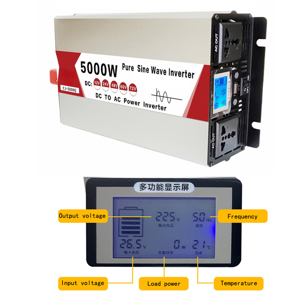 4000W/5000W/5500W/3000W Pure S - Inverter Pure Sine Wave 60Hz 120V 3000W review and price